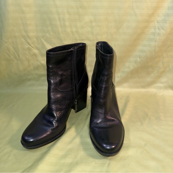 Brand New Black Leather Ankle Boots - Picture 3 of 6